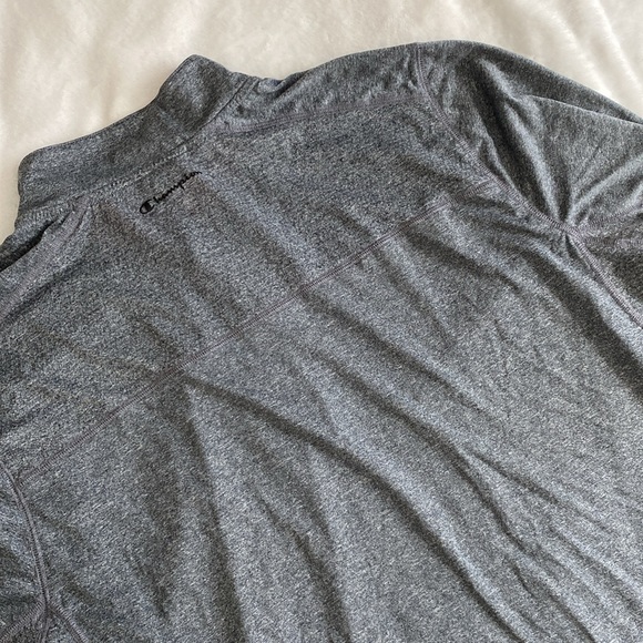 Champion grey heather sweatshirt with mesh panels - Picture 12 of 17